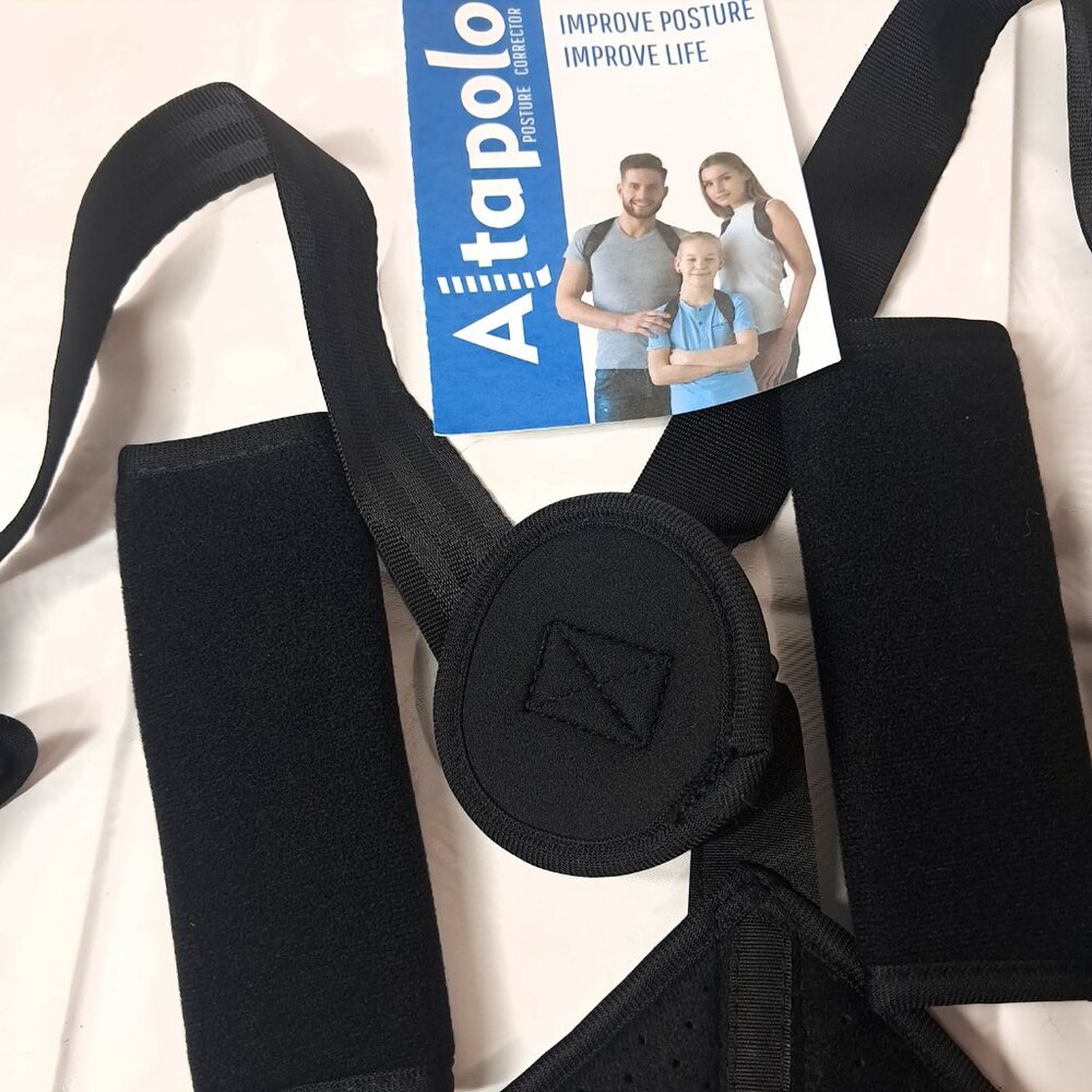 Altapolo Posture Corrector Upper Back Unisex Blac… - image 2
